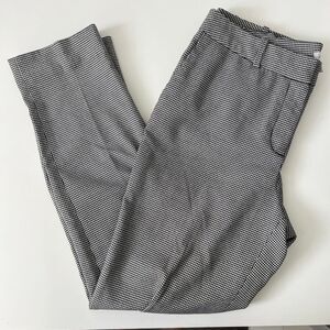 Liz Claiborne Women's 6‎ Emma Black White Houndstooth Straight Leg Dress Pants